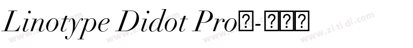 Linotype Didot Pro下字体转换